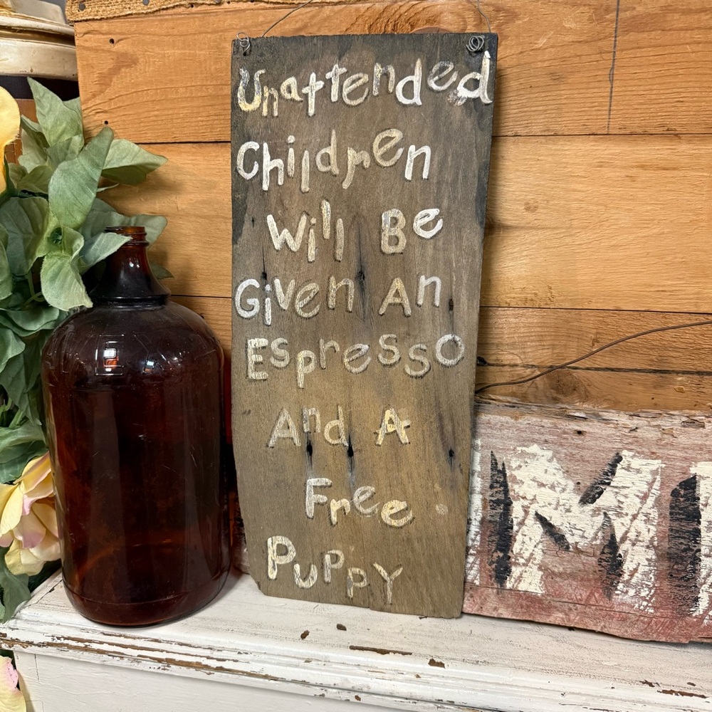 Handmade Rustic Wooden Wall Sign